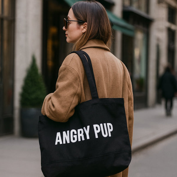 Angry Pup Tote Bag