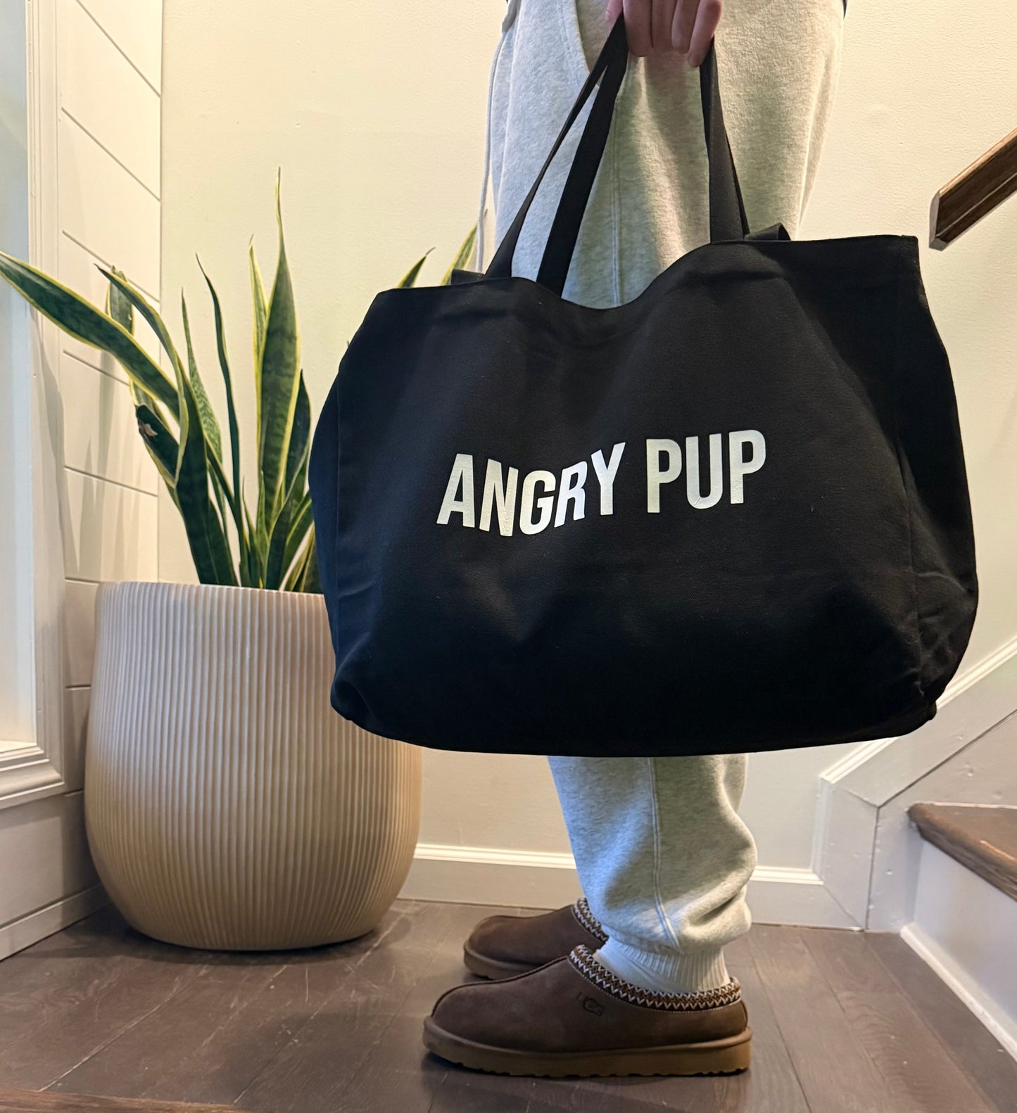 Angry Pup Tote Bag